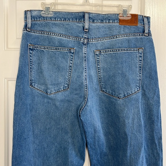 NWT J Crew mid rise slouchy straight medium wash jeans size 29 aka 8 - Picture 5 of 10
